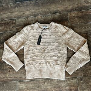 NWT Rebecca Minkoff Textured Beige‎ Sweater